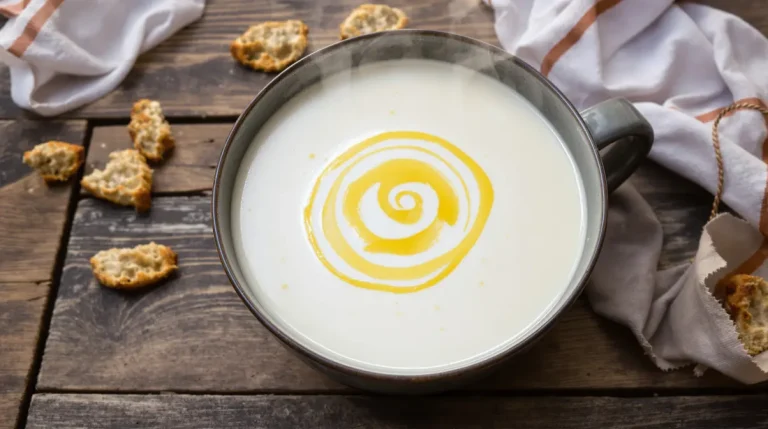 « Une de mes soupes préférées » : mon velouté blanc fondant, plein de goût et vraiment bon pour la santé