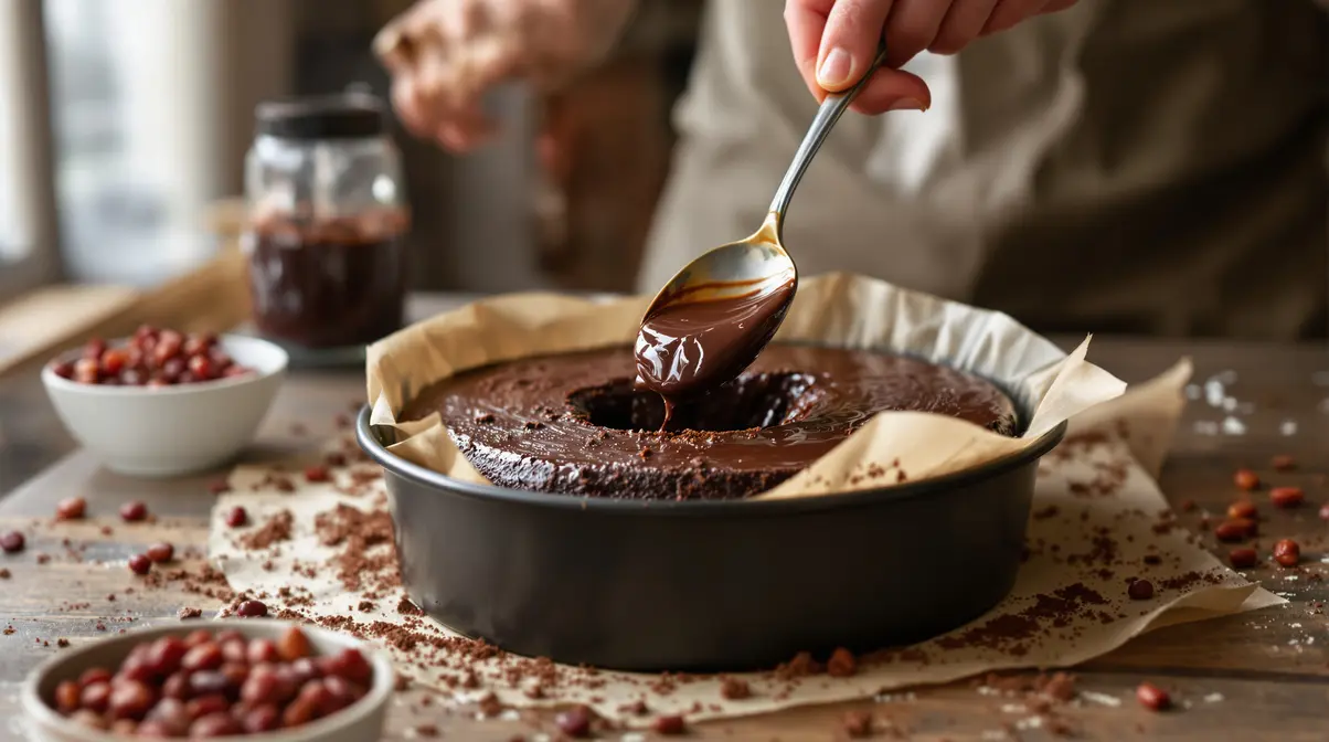 Cet ingrédient peu calorique apporte une texture ultra fondante au fondant au chocolat - il remplace le beurre Cet ingrédient peu calorique apporte une texture ultra fondante au fondant au chocolat - il remplace le beurre