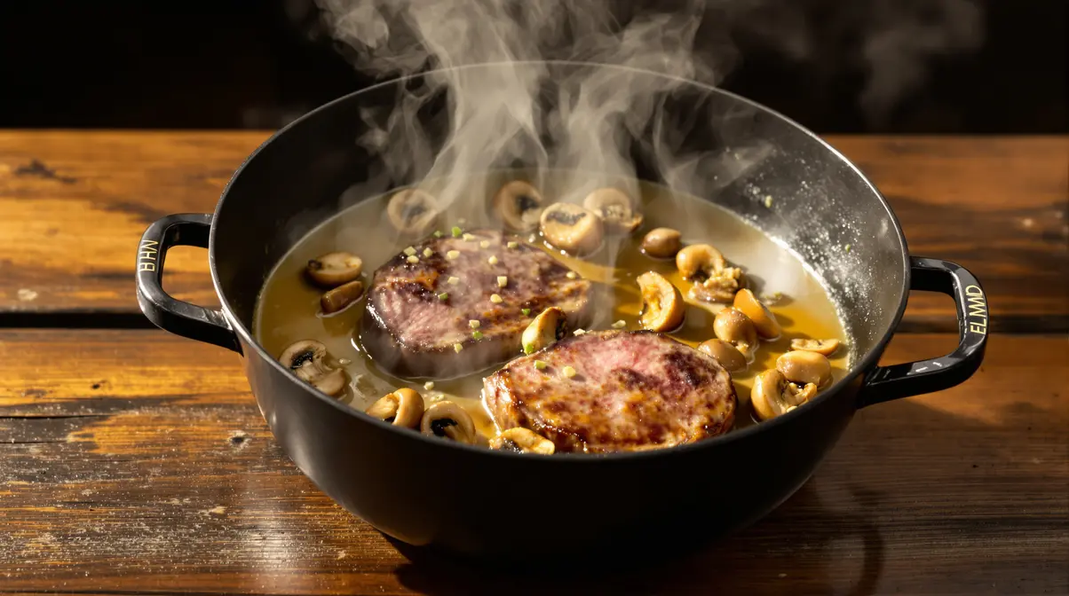 Filet mignon aux champignons et moutarde : fondant, crémeux et prêt en seulement 30 minutes Filet mignon aux champignons et moutarde : fondant, crémeux et prêt en seulement 30 minutes