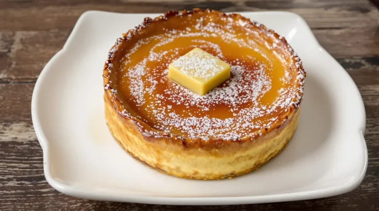 Flan pâtissier à la pistache, plus fondant qu’un flan classique pour un dessert ultra gourmand