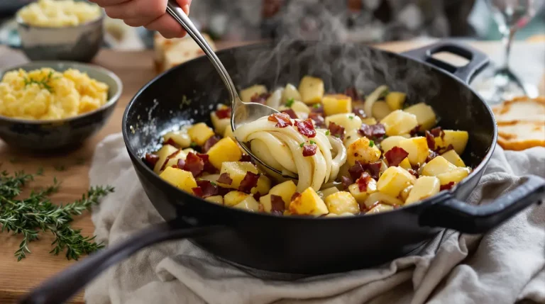 « Je la prépare en 10 minutes » : ma poêlée poireaux-pommes-lardons simple et rapide pour la famille