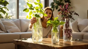 Je ne replante plus mes boutures : cette astuce à moins de 15 € crée un jardin d’intérieur sans terreau
