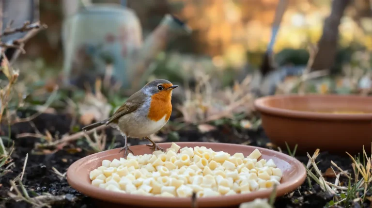Rouges-gorges au jardin : ce soir, mettez dehors cet aliment de base à 3 centimes, que la plupart des jardiniers oublient